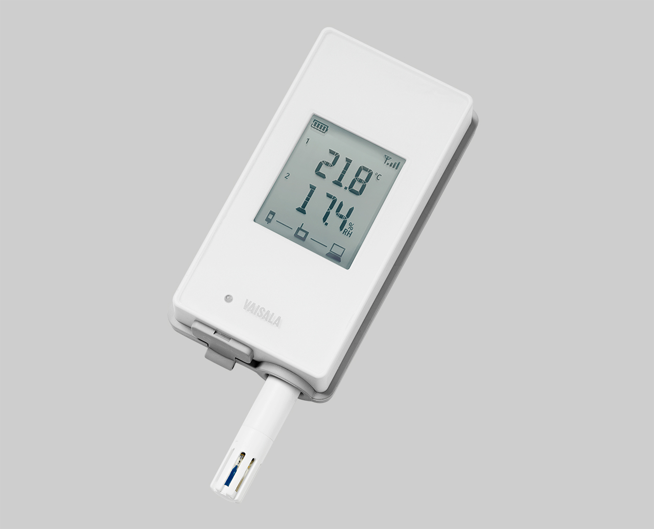 Wireless temperature and humidity data logger