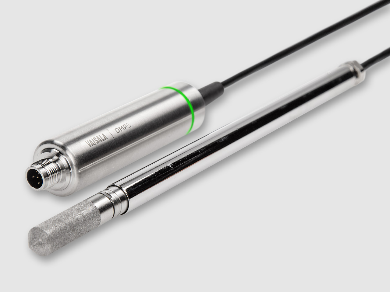 Vaisala DRYCAP ® developed Point and Temperature Probe DMP5 is designed for the in - line humidity measurement in industrial drying applications.
