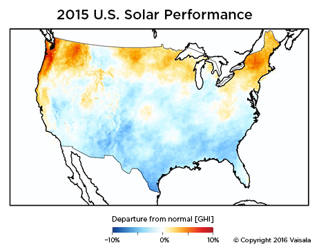 2015年美国太阳能性能